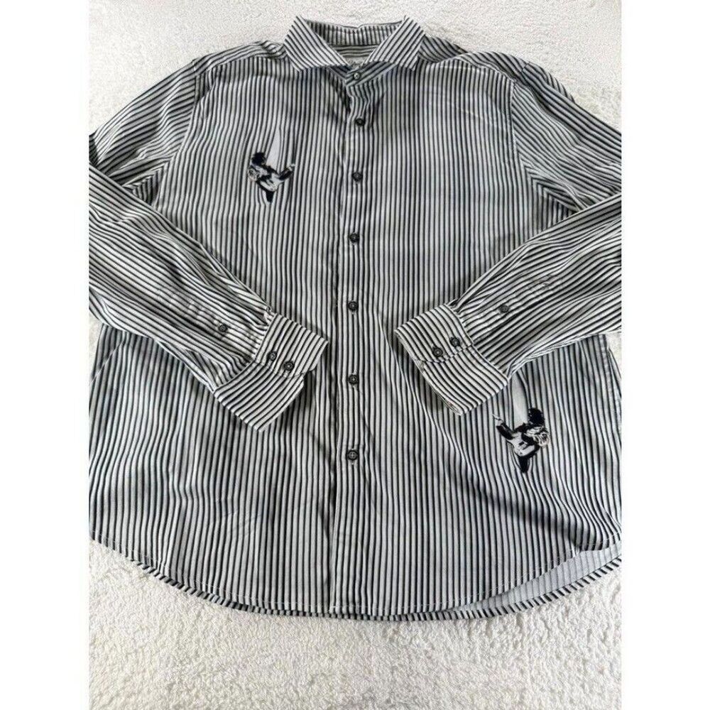 Robert Graham Guitar Riff Men’s 3XL Long Sleeve Button Shirt Flip Cuff Rock Star